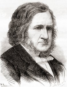 Sir James Young Simpson, från "The Wonders of Science", publicerad ca 1870 (litho) av French School