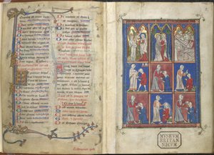 Sloane 1977,f.2 The Chirurgia: Bibliska och medicinska scener av French School
