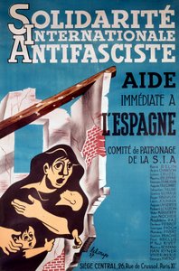 Solidarite Internationale Antidasciste", antifascistisk affisch av French School
