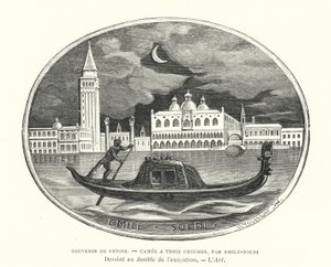 Souvenir of Venice, cameo designad av den franske skulptören Emile Soldi av French School