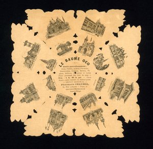 Souvenir från världsutställningen 1889, Paris, Frankrike (litho) av French School