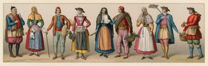 Spanien Kostym av French School