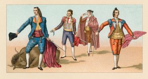 Spanien Kostym av French School