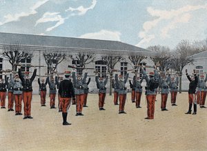Särskild militärskola i Saint-Cyr (Saint Cyr), interntjänst: början av utbildningen. av French School