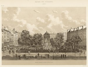 Square des Innocents, 1878 av French School