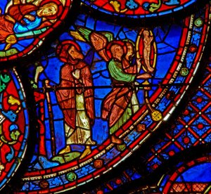 St Anthony: ser St Paul Anchorites själ stiga upp (w30b) av French School