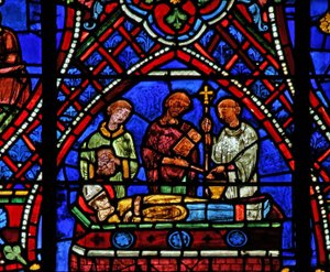 St. Apollinaire: hans begravning (w36) av French School