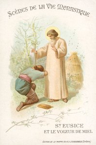 St Eusice och honungstjuven (chromolitho) av French School