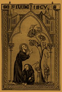 St Francis av Assisi pratar med fåglarna av French School