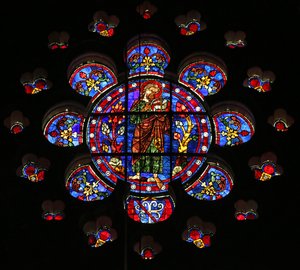 Johannes Döparen i öknen med Agnus Dei(w116) av French School
