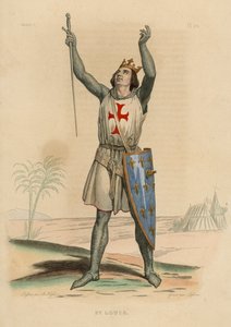 St Louis (färgad gravyr) av French School