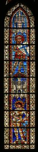 St. Maurice ovanför St. Victor, fönster 203b av French School