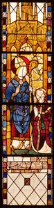 St. Nicholas med en donator, från kapellet Saint Nicolas, Norman School, 1370 av French School