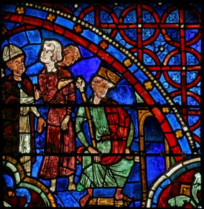 St Thomas Becket presenteras för Henrik II (w18) av French School