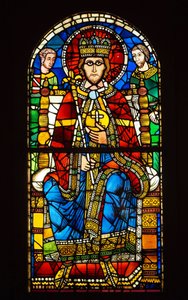 Färgatglas. Kejsare i Majestät, slutet av XII-talet av French School