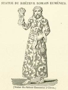 Staty av rheteur Eumenius a Cleves (gravyr) av French School