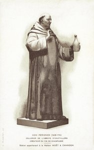 Staty av Dom Perignon av French School