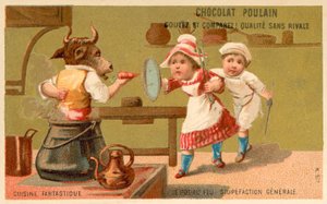 Gryta - allmän bedövning (chromolitho) av French School