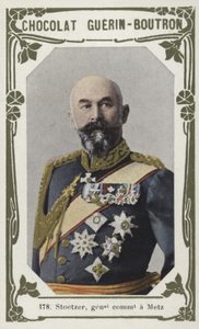 Stoetzer, generalkommandant a Metz (färgat foto) av French School