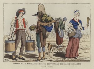 Gatuhandlare, 1700-talet av French School
