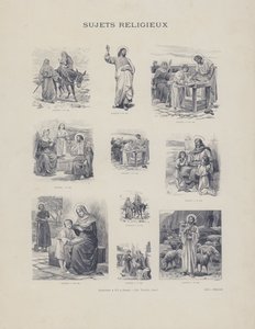 Religiösa ämnen (gravyr) av French School