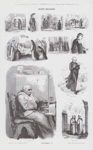 Religiösa ämnen (gravyr) av French School