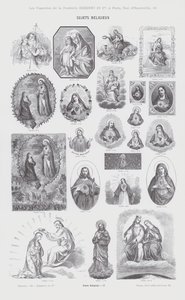 Religiösa ämnen (gravyr) av French School