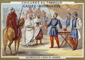 Abdelkaders överlämnande till fransmännen, Algeriet, 1847 av French School