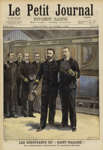 Överlevande från förlisningen av Ville de Saint Nazaire, 1897 av French School