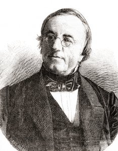 Schweiziska fysikern Auguste Arthur de la Rive, från Les Merveilles de la Science, pub.1870. av French School