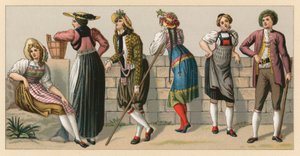 Schweiz kostym av French School