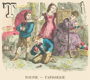 T: Topp — Gobeläng av French School