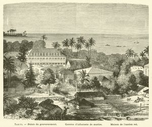 Tahiti (gravyr) av French School