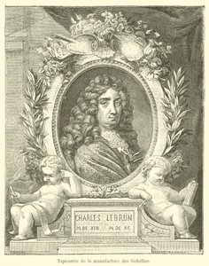 Gobeläng från Gobelins fabrik (gravyr) av French School