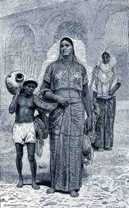 Tehuantepec Women, från The Ancient Cities of the New World, av Claude-Joseph-Desire Charnay, pub. 1887 av French School