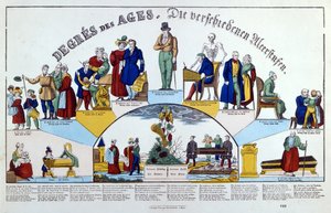 Människans åldrar, c.1840 av French School