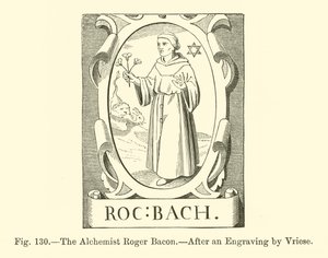 Alkemisten Roger Bacon (gravyr) av French School