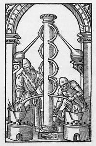 The Alchemist at Work, kopia av en illustration från 