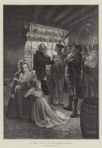 Gripandet av Ludvig XVI och Marie Antoinette i Varennes av French School
