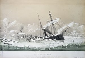 Den österrikiska skruvångaren Tegetthof fastnade i is och attackerades av isbjörnar under upptäcktsfärden till Nordpolen 1872-4 av French School