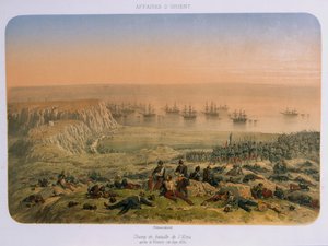 Slagfältet vid Alma efter segern, 20 september 1854 av French School