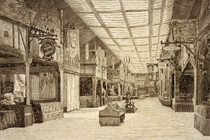 Bazar de la Charité i Paris före branden den 4 maj 1897 av French School