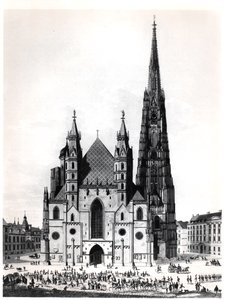 Stefansdomen i Wien, 1821 av French School