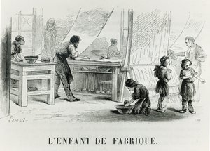 Fabrikens barn, ca. 1842 av French School