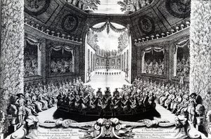 The Comedie-Francaise Theatre, 1675 av French School