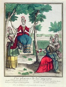 The Countrys Pleasures, 1600-talets andra hälft (färgstick) av French School