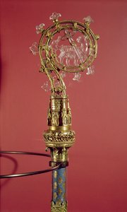 The Crozier of the Abbedesses of the Cistercian Convent Abbaye du Lys (förgylld silver och bergskristall) av French School