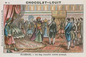 Dey of Algiers förolämpar den franske konsuln, Algeriet av French School