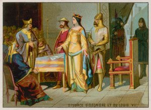 Skilsmässan mellan Eleanor av Aquitaine och Ludvig VII av French School