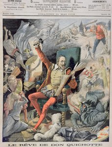 The Dream of Don Quijote, omslagsillustration från Le Petit Journal, 21 maj 1905 av French School